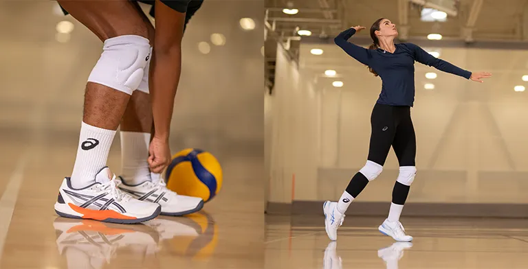ASICS Athlete practicing Volleyball.