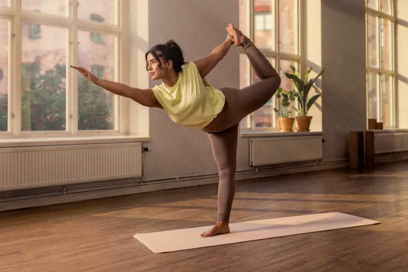 ASICS Model Stretching.